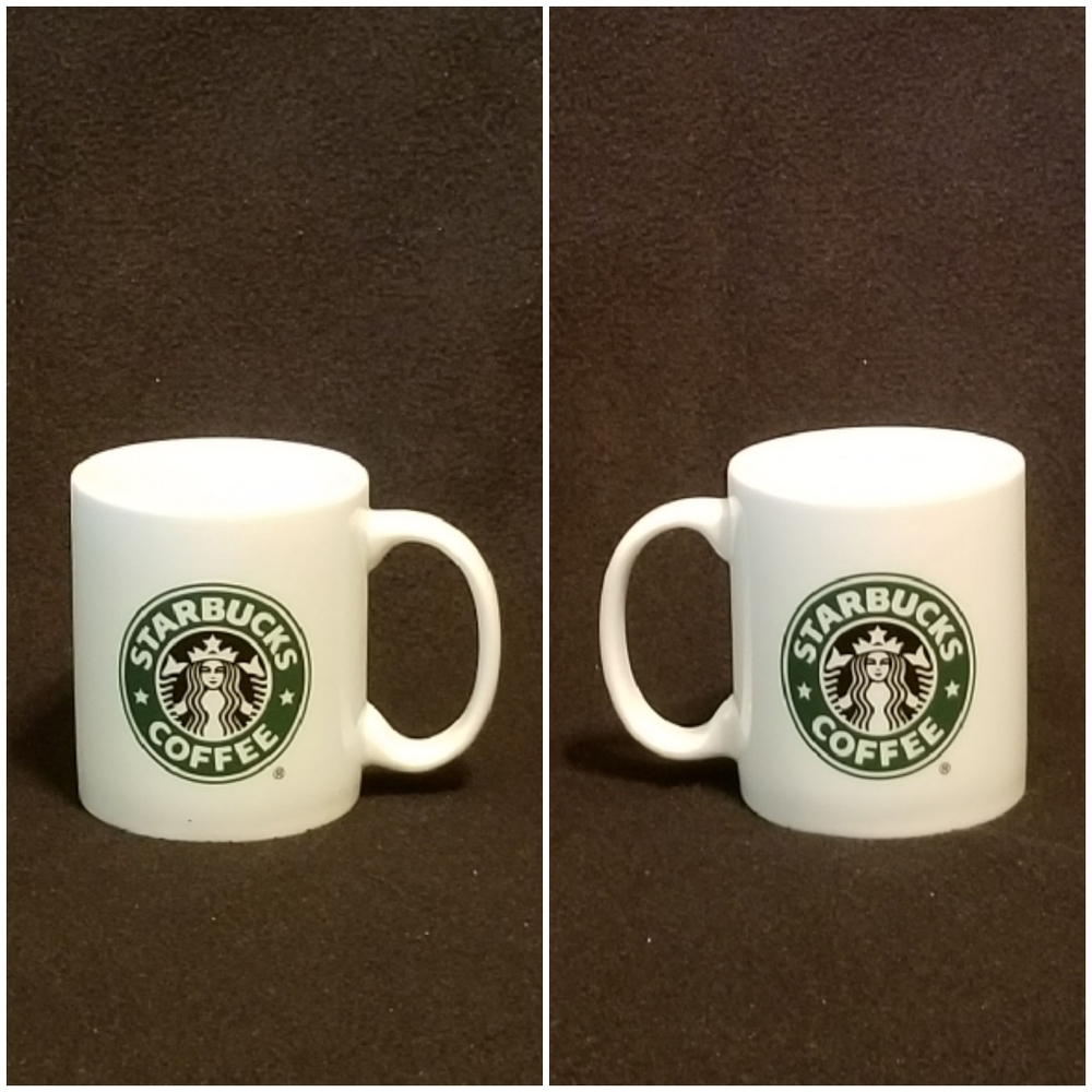 Starbucks Green & White 9oz Siren Logo Mug in GUC - Picture 3 of 6